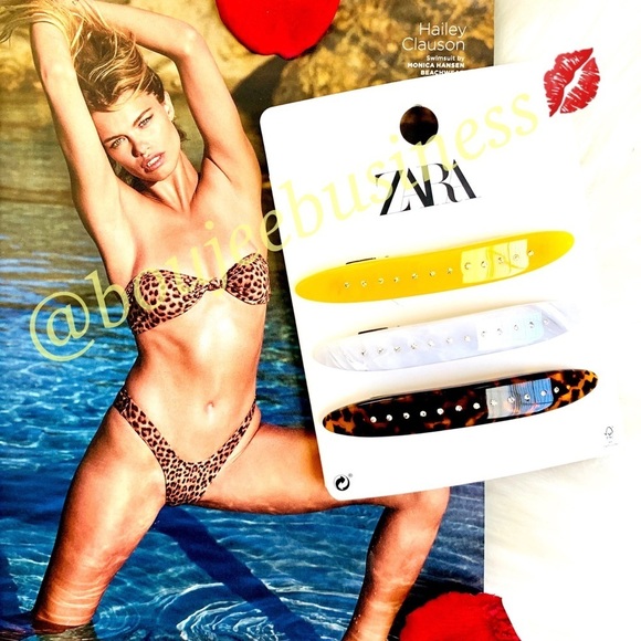 ZARA Sparkly Acetate Hair Clips - Picture 7 of 8